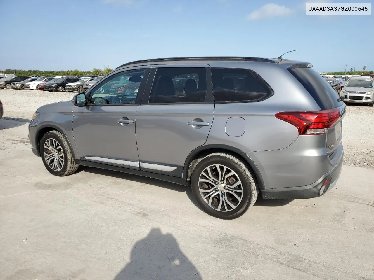 2016 Mitsubishi Outlander Se VIN: JA4AD3A37GZ000645 Lot: 78876014