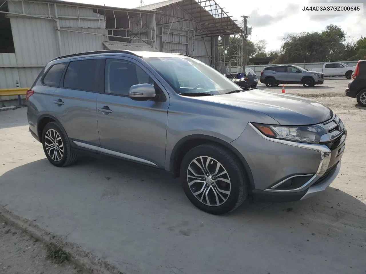 2016 Mitsubishi Outlander Se VIN: JA4AD3A37GZ000645 Lot: 78876014