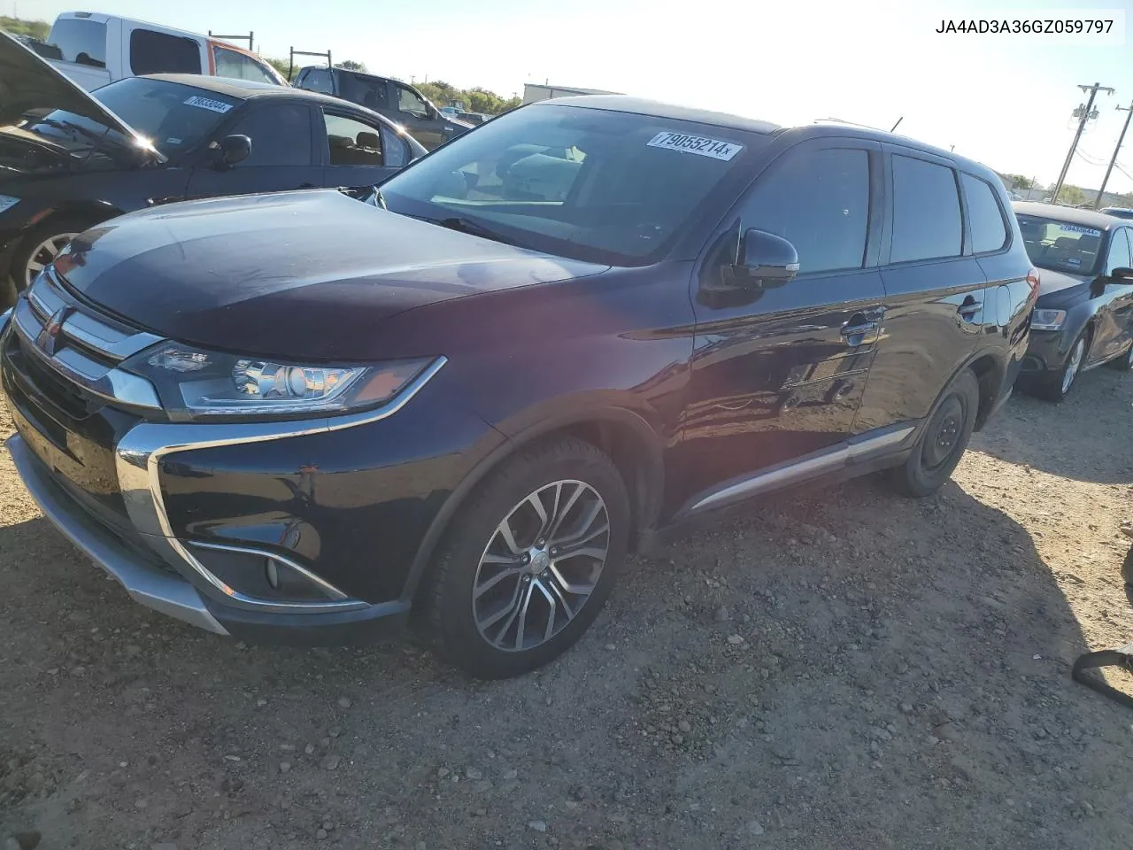 2016 Mitsubishi Outlander Se VIN: JA4AD3A36GZ059797 Lot: 79055214