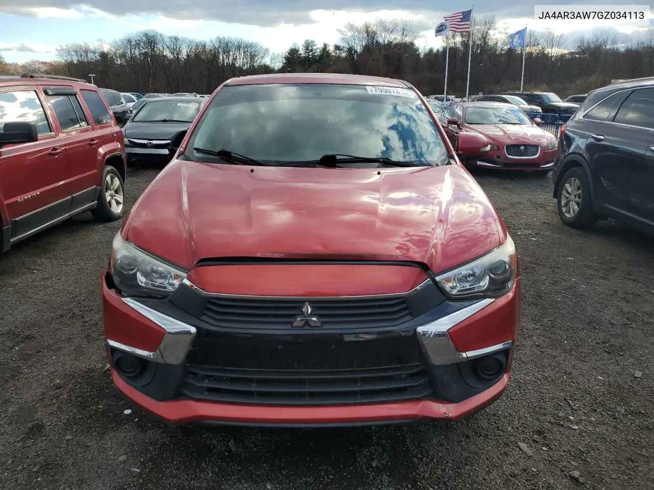 2016 Mitsubishi Outlander Sport Es VIN: JA4AR3AW7GZ034113 Lot: 79507414