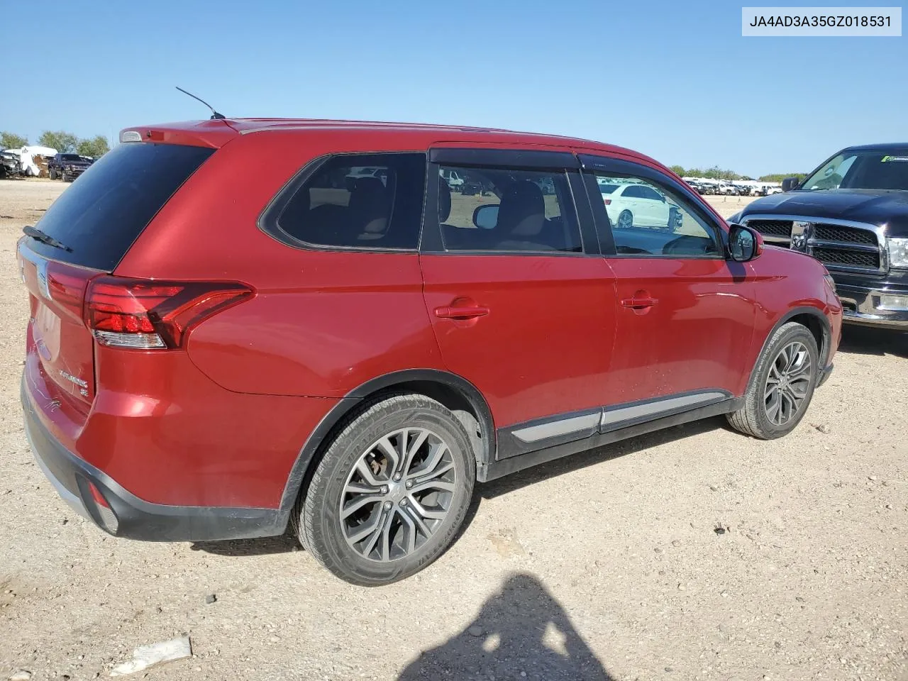 2016 Mitsubishi Outlander Se VIN: JA4AD3A35GZ018531 Lot: 79539384