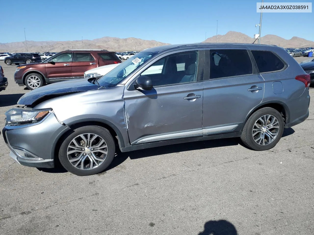 2016 Mitsubishi Outlander Es VIN: JA4AD2A3XGZ038591 Lot: 79564194