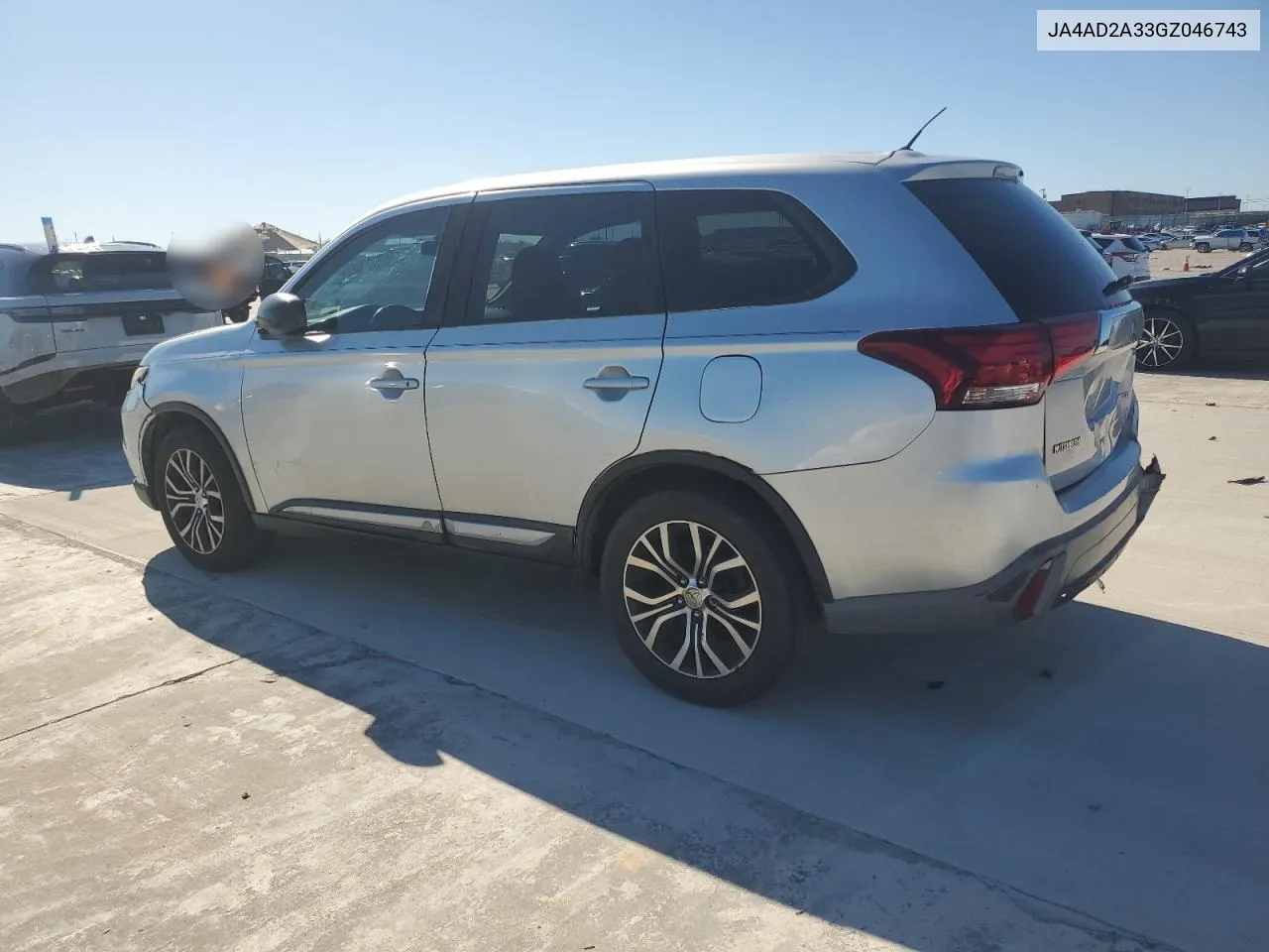 2016 Mitsubishi Outlander Es VIN: JA4AD2A33GZ046743 Lot: 79716754