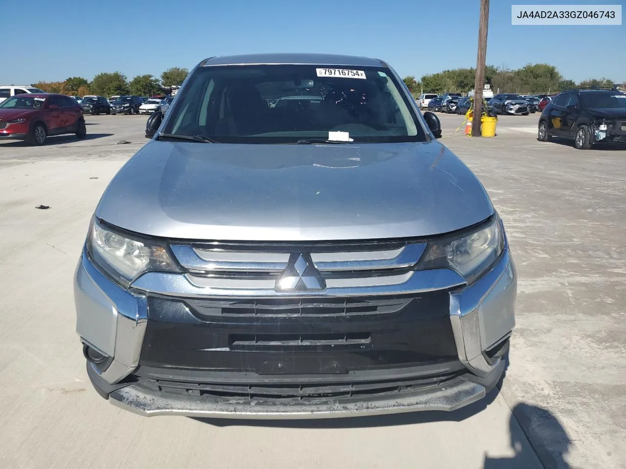 2016 Mitsubishi Outlander Es VIN: JA4AD2A33GZ046743 Lot: 79716754