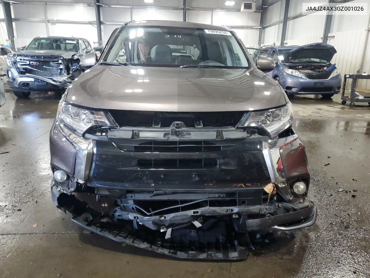 2016 Mitsubishi Outlander Gt VIN: JA4JZ4AX3GZ001026 Lot: 79895234