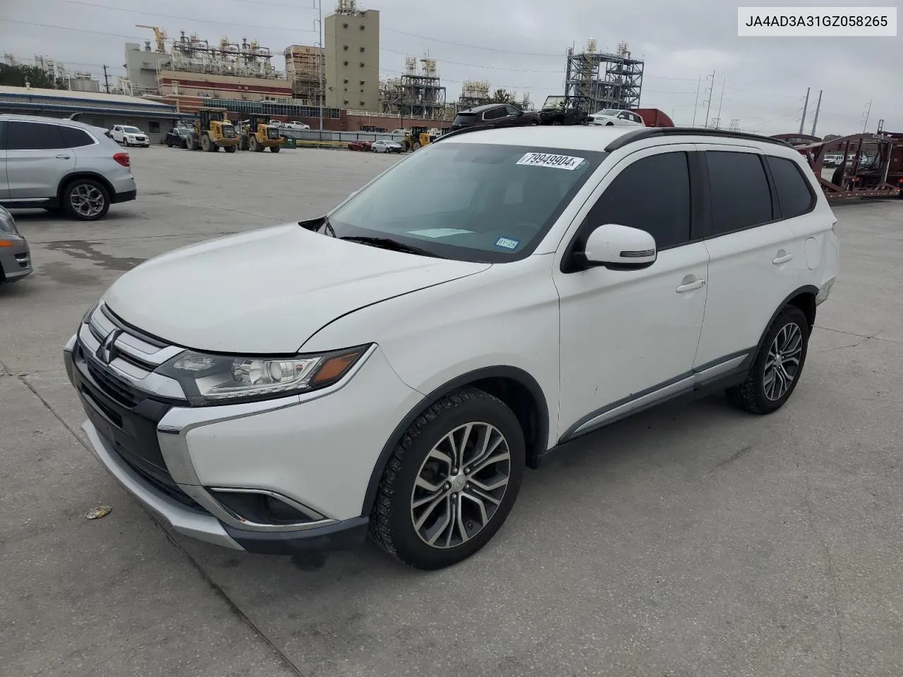 2016 Mitsubishi Outlander Se VIN: JA4AD3A31GZ058265 Lot: 79949904