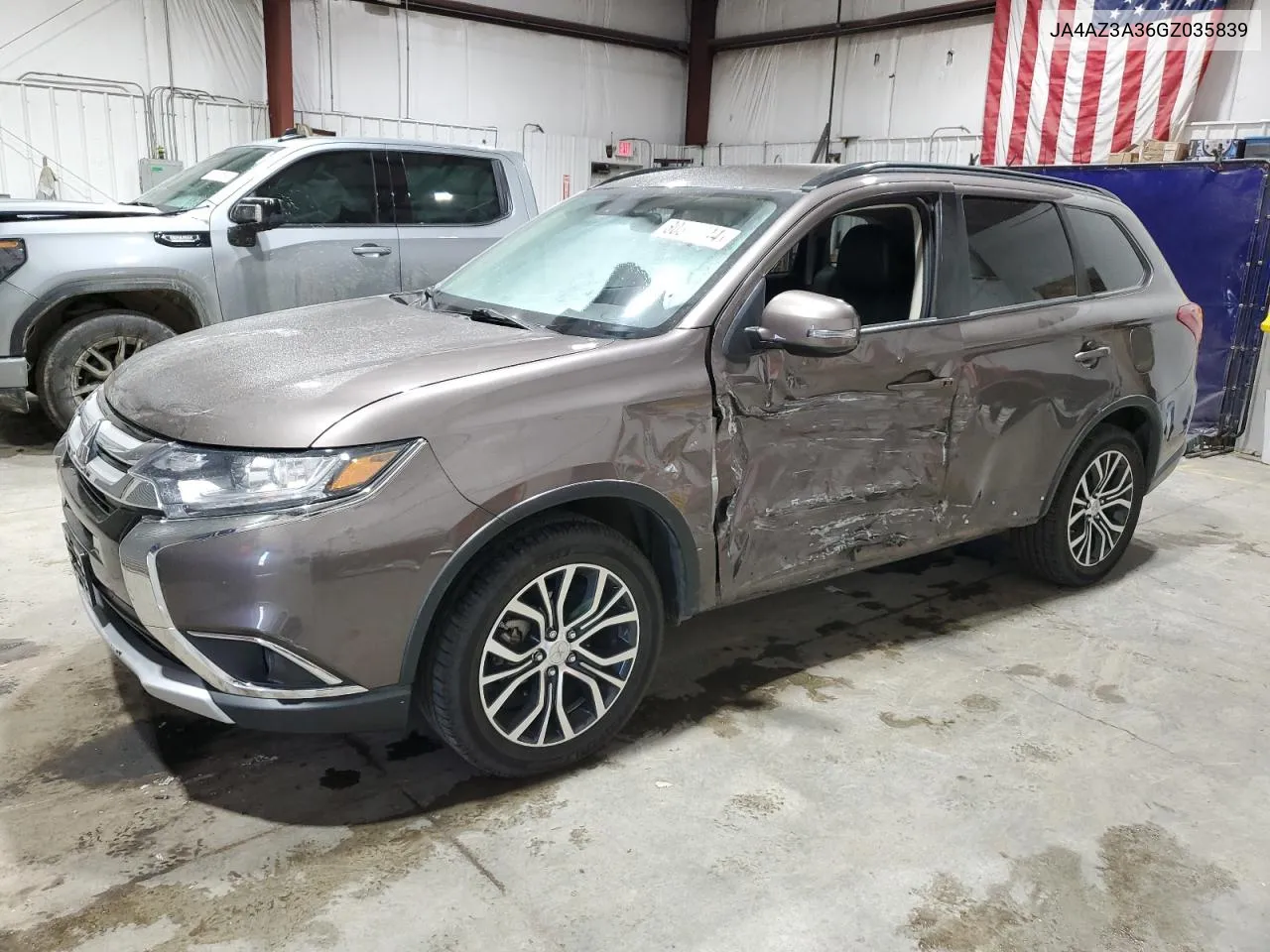 2016 Mitsubishi Outlander Se VIN: JA4AZ3A36GZ035839 Lot: 80314244