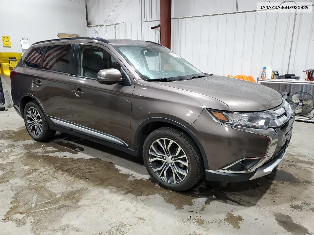 2016 Mitsubishi Outlander Se VIN: JA4AZ3A36GZ035839 Lot: 80314244