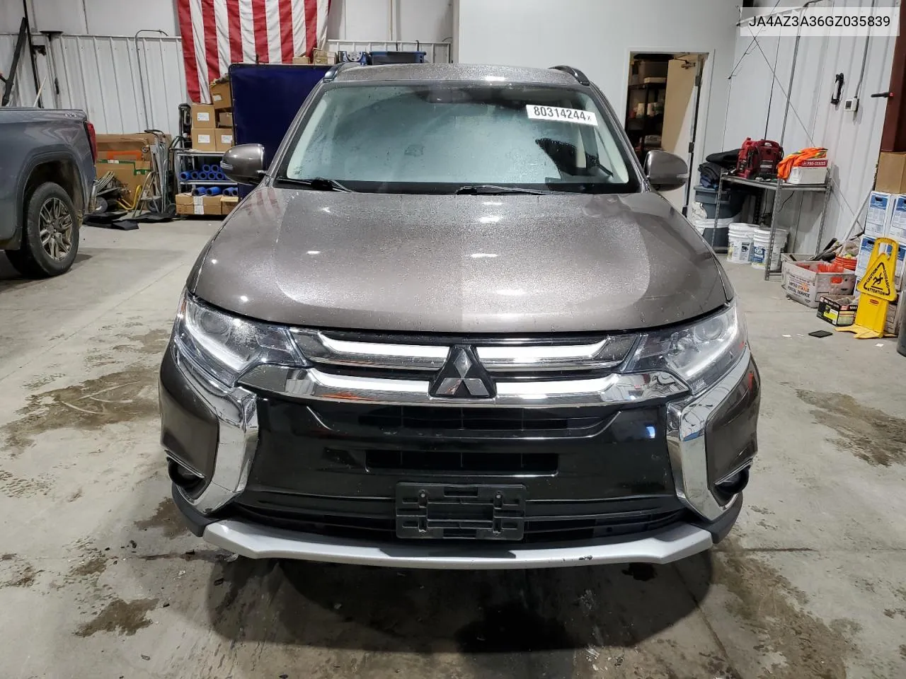 2016 Mitsubishi Outlander Se VIN: JA4AZ3A36GZ035839 Lot: 80314244