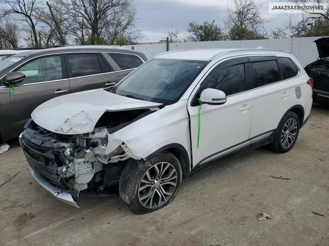 2017 Mitsubishi Outlander Se VIN: JA4AZ3A33HZ059582 Lot: 47660584