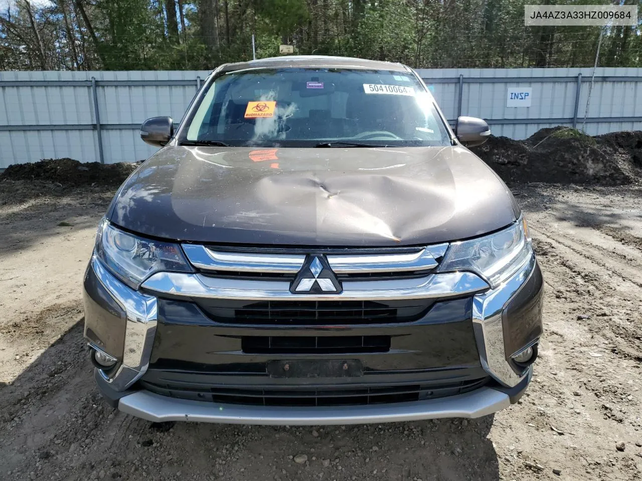 2017 Mitsubishi Outlander Se VIN: JA4AZ3A33HZ009684 Lot: 50410064