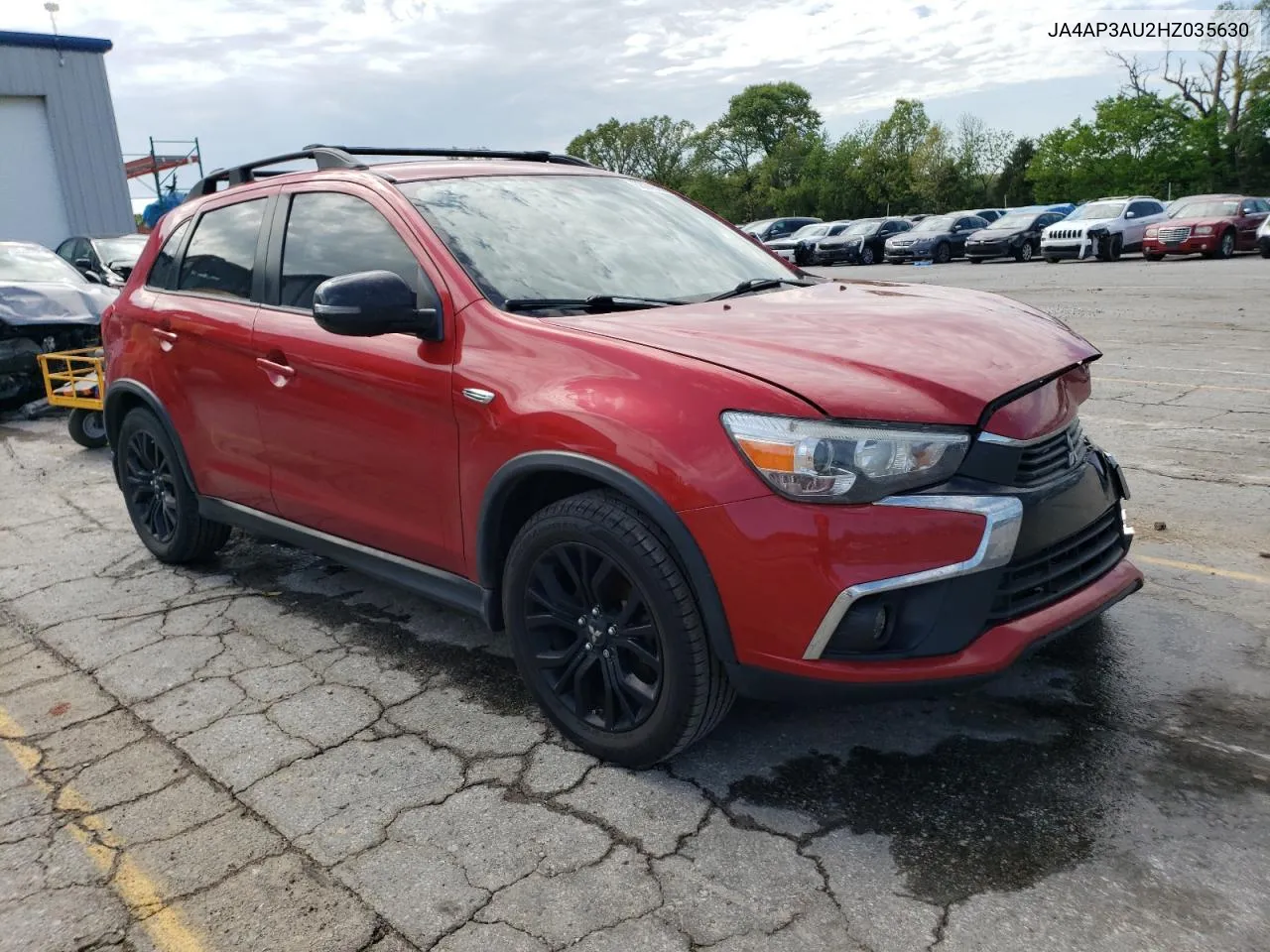 2017 Mitsubishi Outlander Sport Es VIN: JA4AP3AU2HZ035630 Lot: 52849844