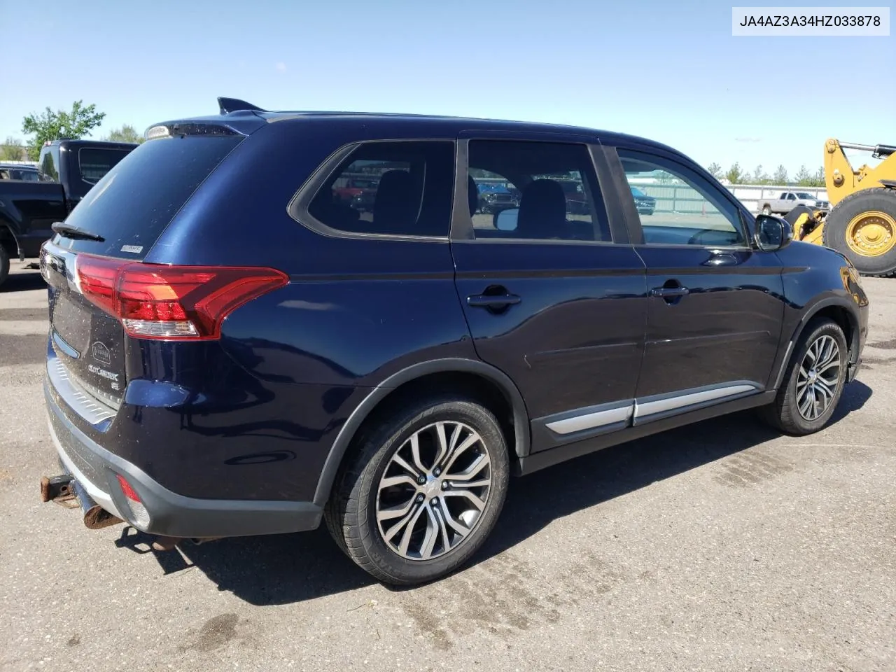 2017 Mitsubishi Outlander Se VIN: JA4AZ3A34HZ033878 Lot: 53936404