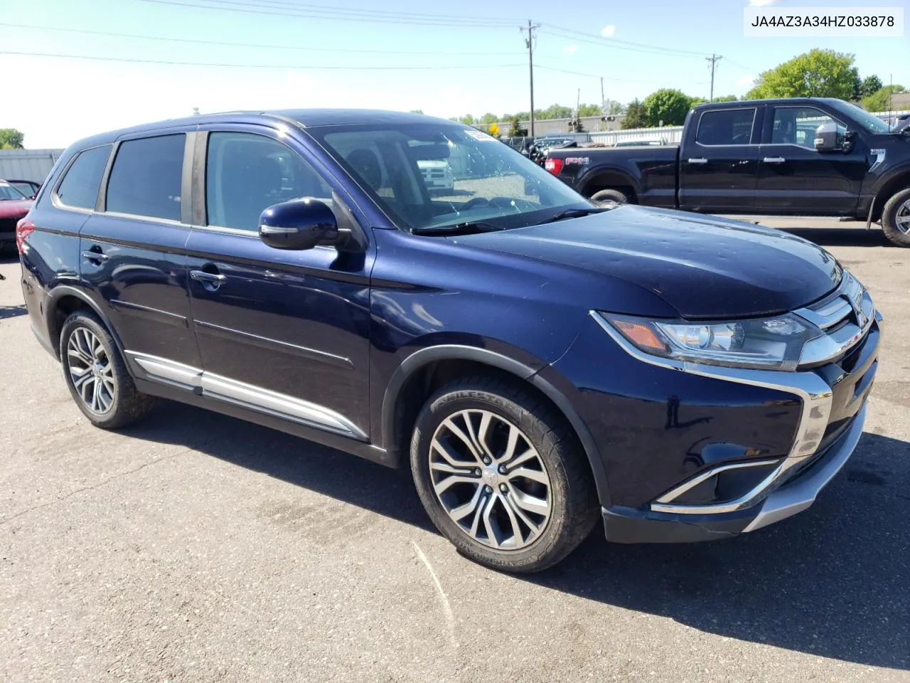 2017 Mitsubishi Outlander Se VIN: JA4AZ3A34HZ033878 Lot: 53936404