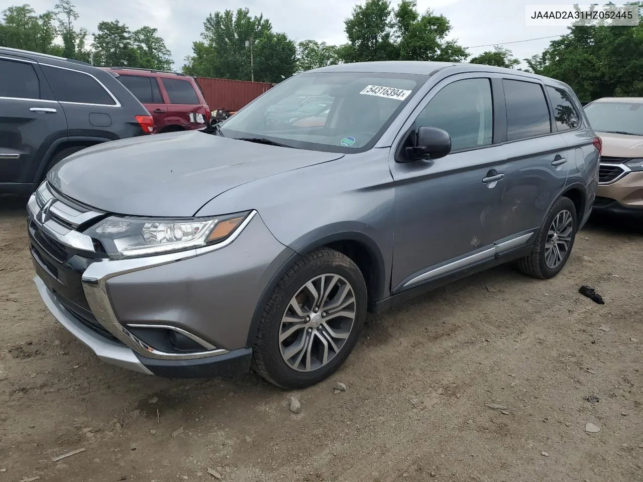 2017 Mitsubishi Outlander Es VIN: JA4AD2A31HZ052445 Lot: 54316394