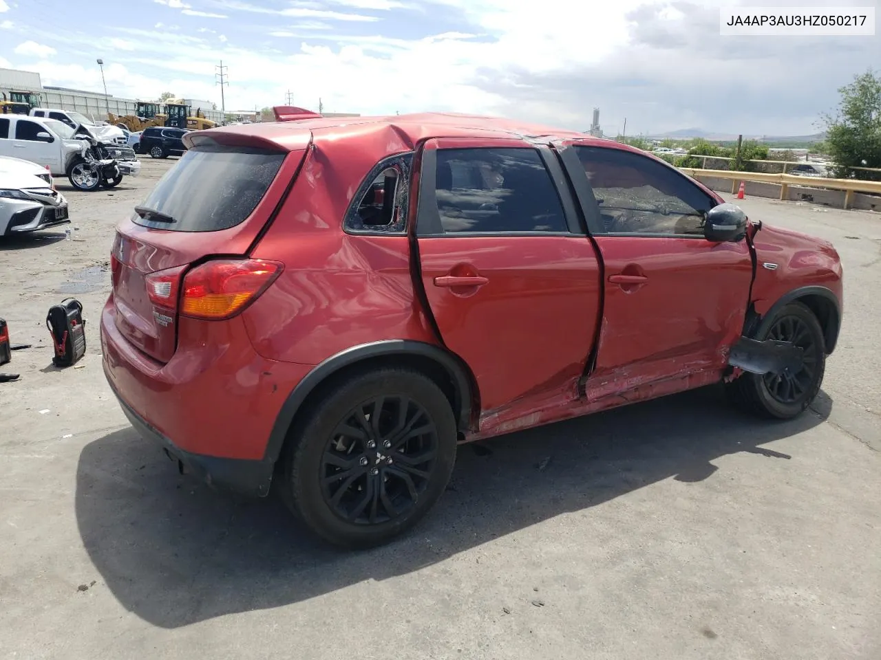 2017 Mitsubishi Outlander Sport Es VIN: JA4AP3AU3HZ050217 Lot: 54598664