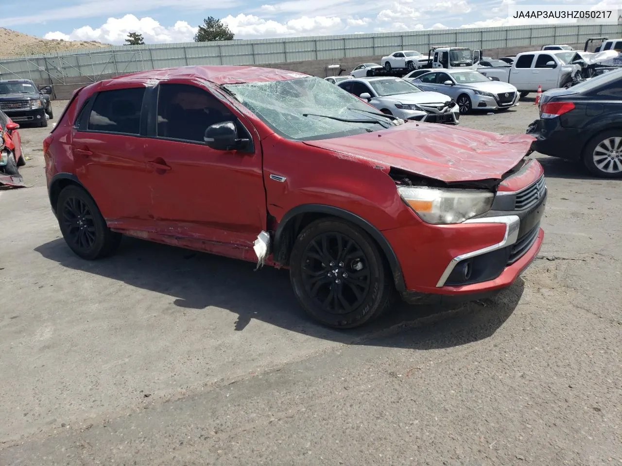 2017 Mitsubishi Outlander Sport Es VIN: JA4AP3AU3HZ050217 Lot: 54598664