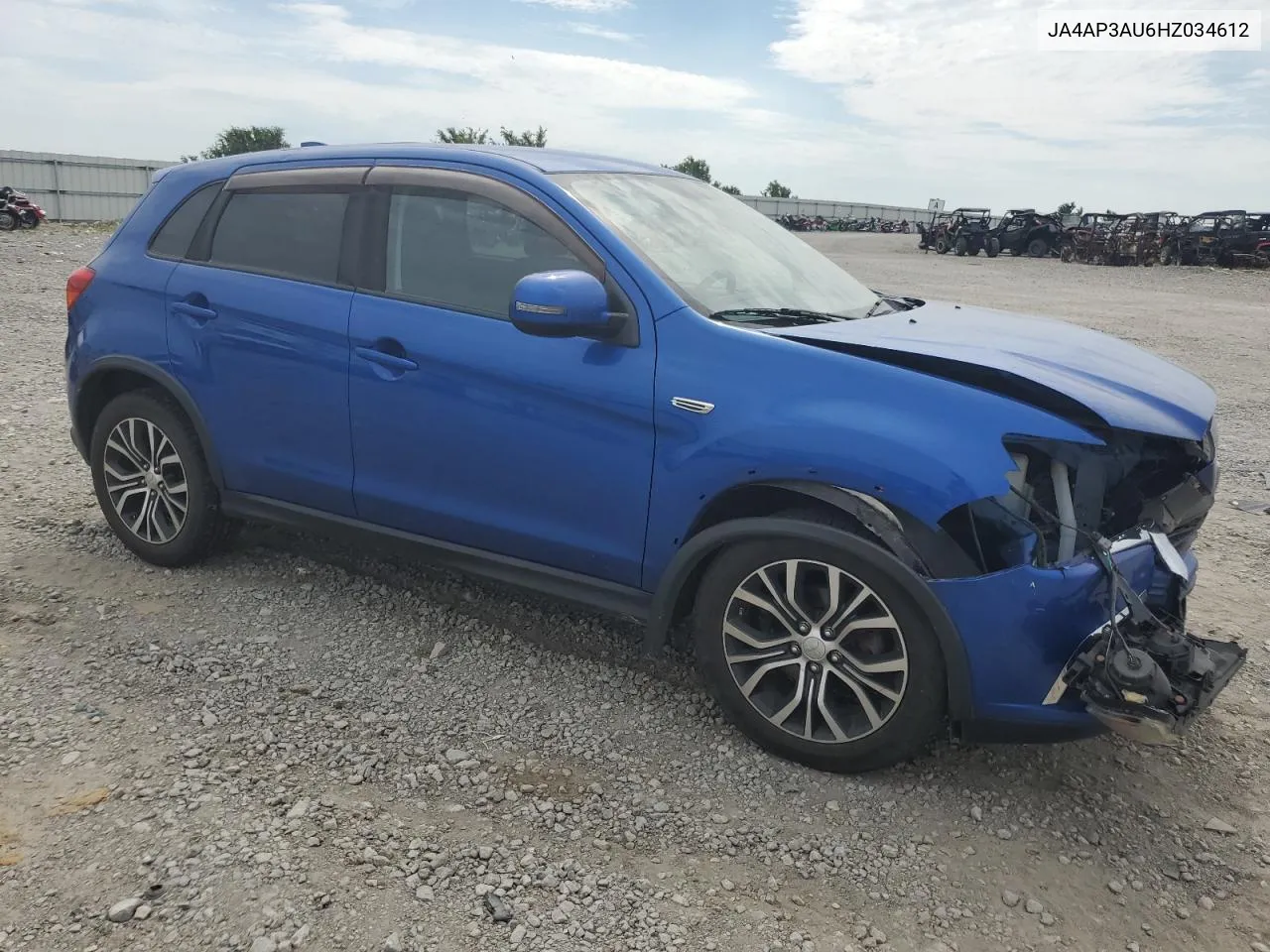 2017 Mitsubishi Outlander Sport Es VIN: JA4AP3AU6HZ034612 Lot: 58567084