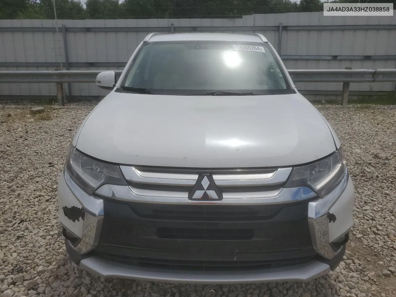 2017 Mitsubishi Outlander Se VIN: JA4AD3A33HZ038858 Lot: 59308264