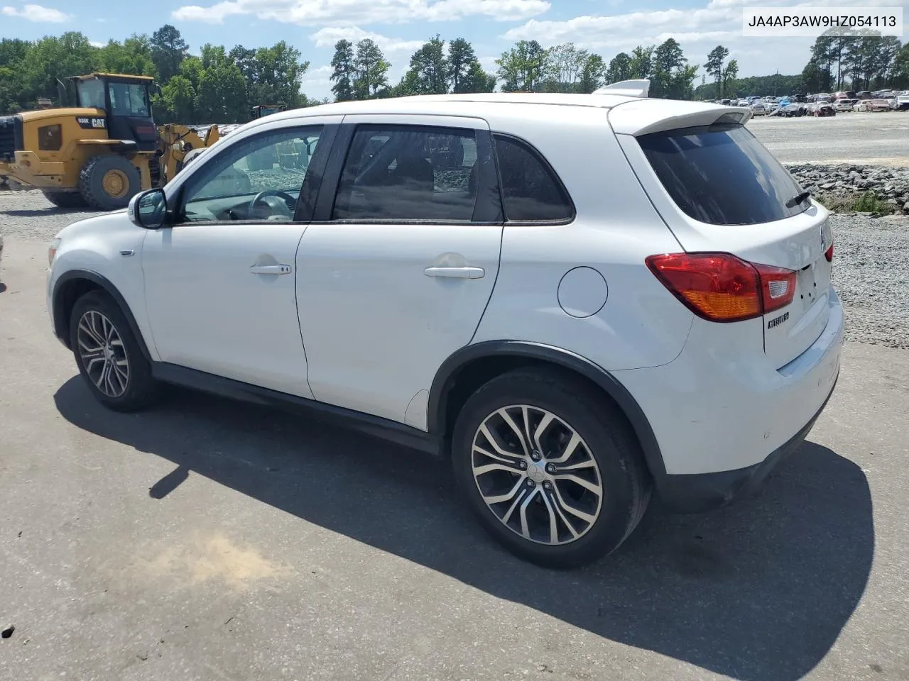 2017 Mitsubishi Outlander Sport Es VIN: JA4AP3AW9HZ054113 Lot: 59446334