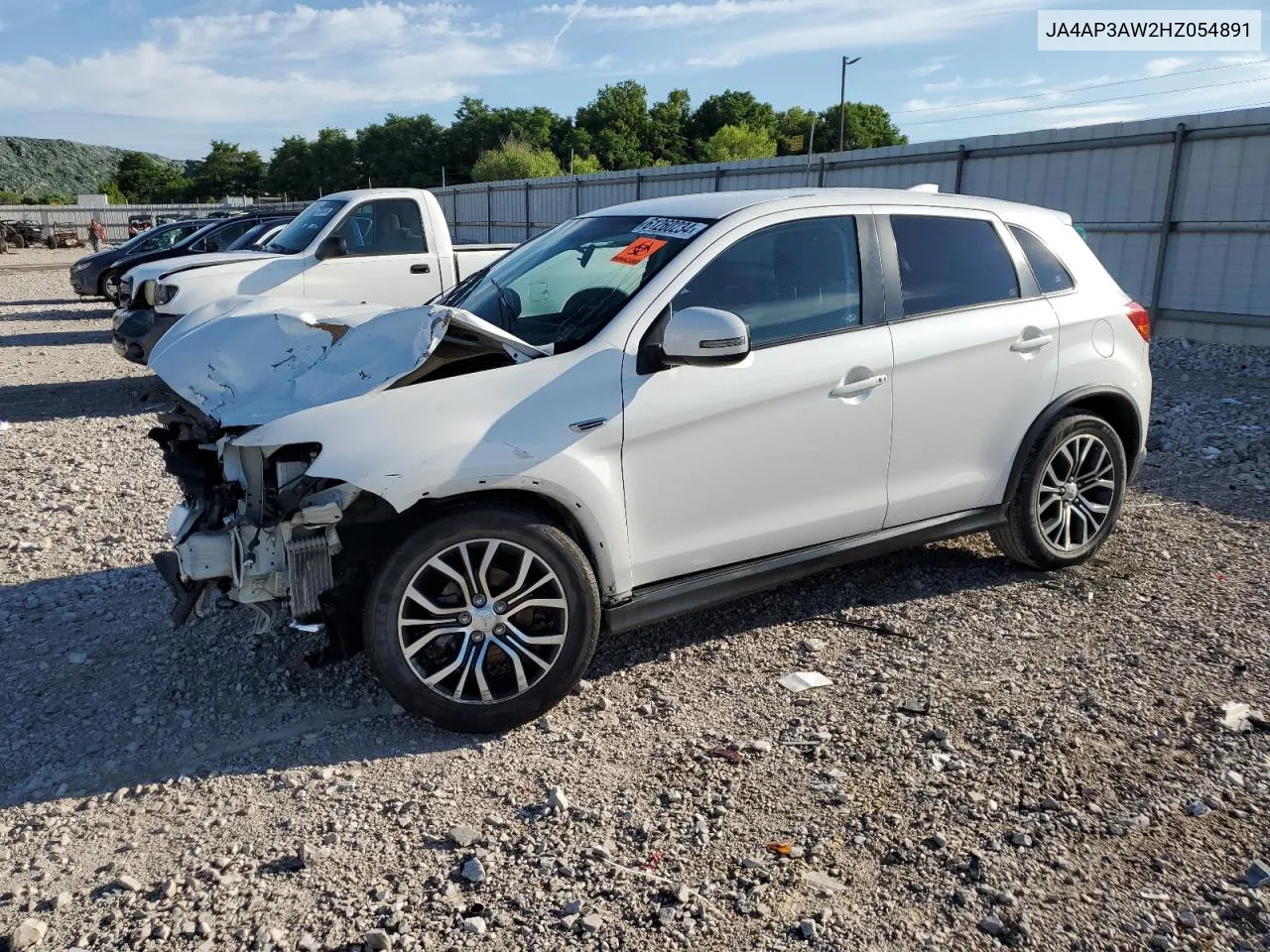 2017 Mitsubishi Outlander Sport Es VIN: JA4AP3AW2HZ054891 Lot: 61260234