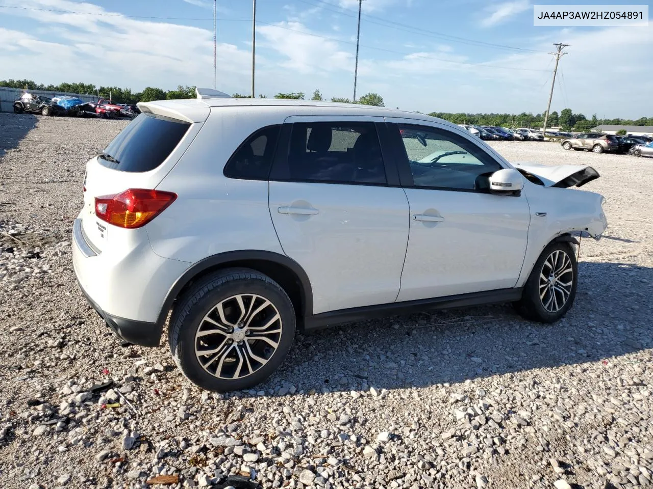 2017 Mitsubishi Outlander Sport Es VIN: JA4AP3AW2HZ054891 Lot: 61260234