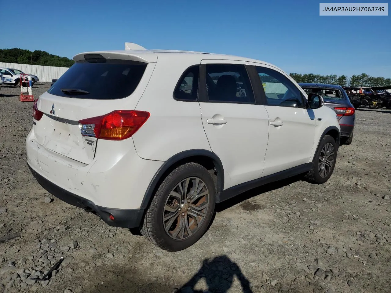 2017 Mitsubishi Outlander Sport Es VIN: JA4AP3AU2HZ063749 Lot: 61280994