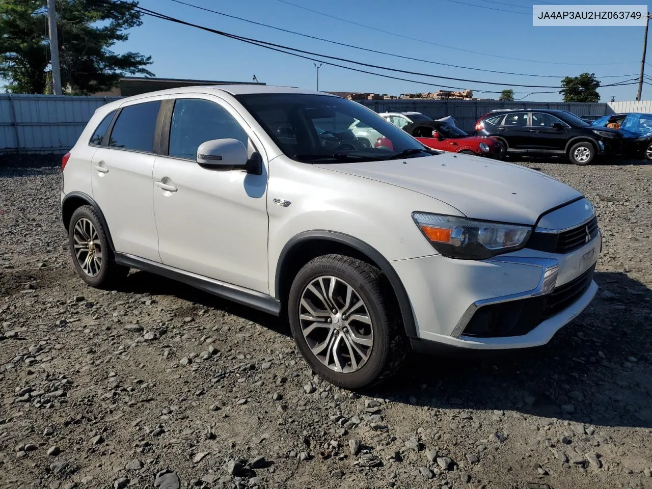 JA4AP3AU2HZ063749 2017 Mitsubishi Outlander Sport Es