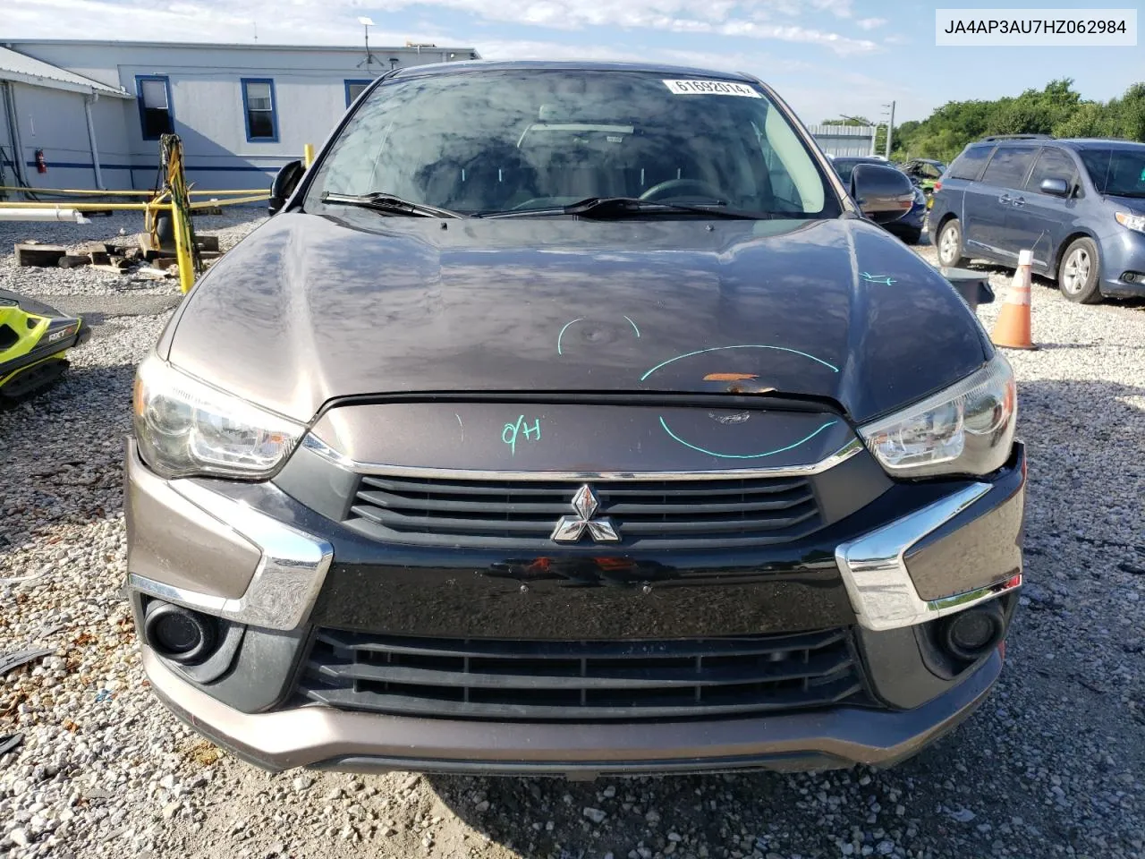 2017 Mitsubishi Outlander Sport Es VIN: JA4AP3AU7HZ062984 Lot: 61692014