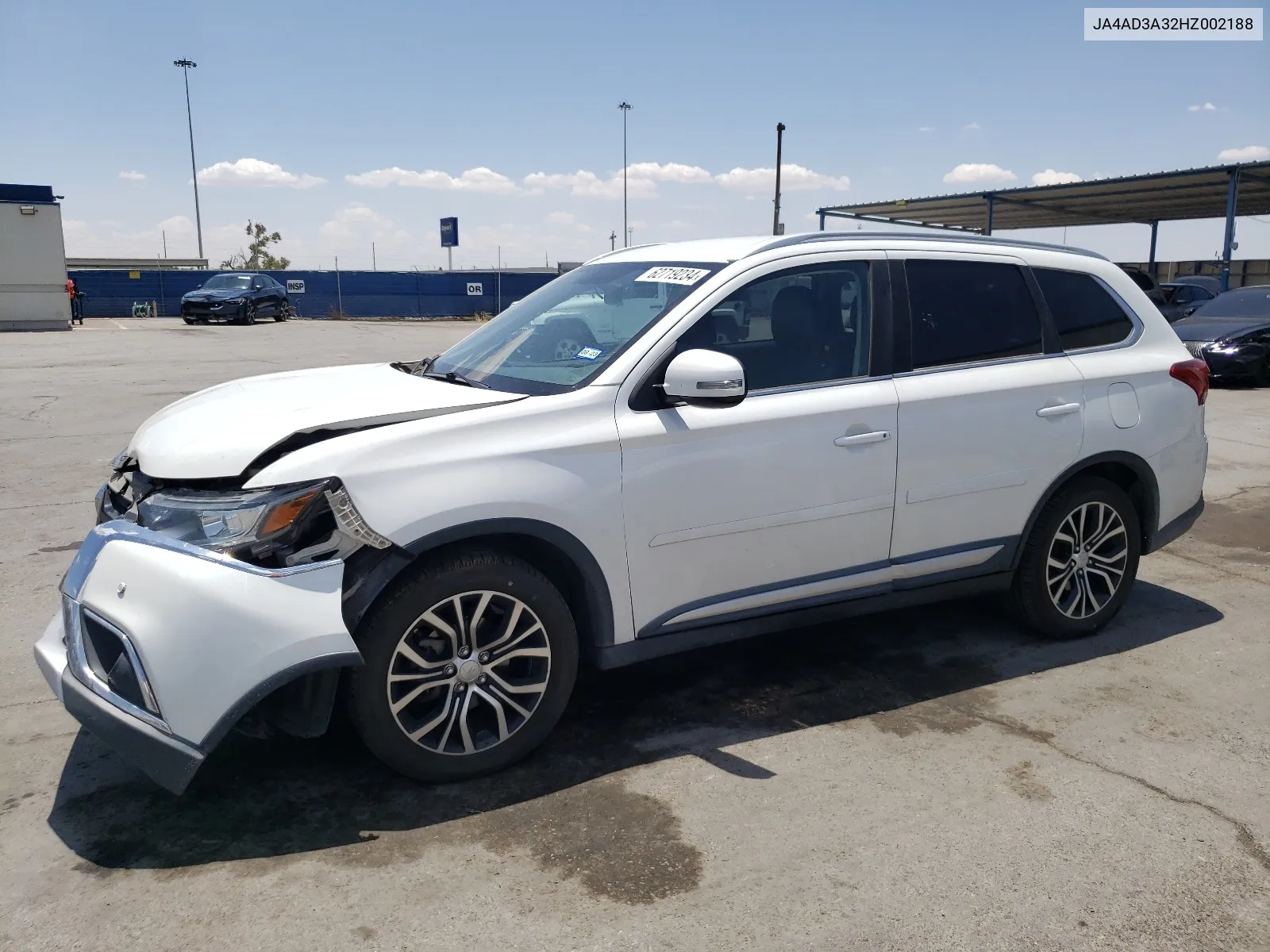 2017 Mitsubishi Outlander Se VIN: JA4AD3A32HZ002188 Lot: 62719234