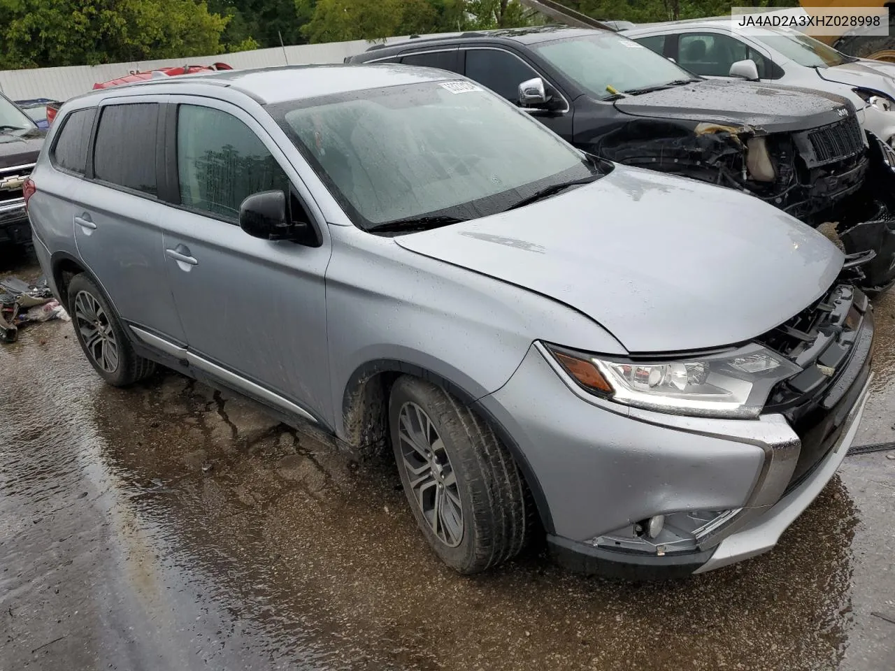 2017 Mitsubishi Outlander Es VIN: JA4AD2A3XHZ028998 Lot: 63273124