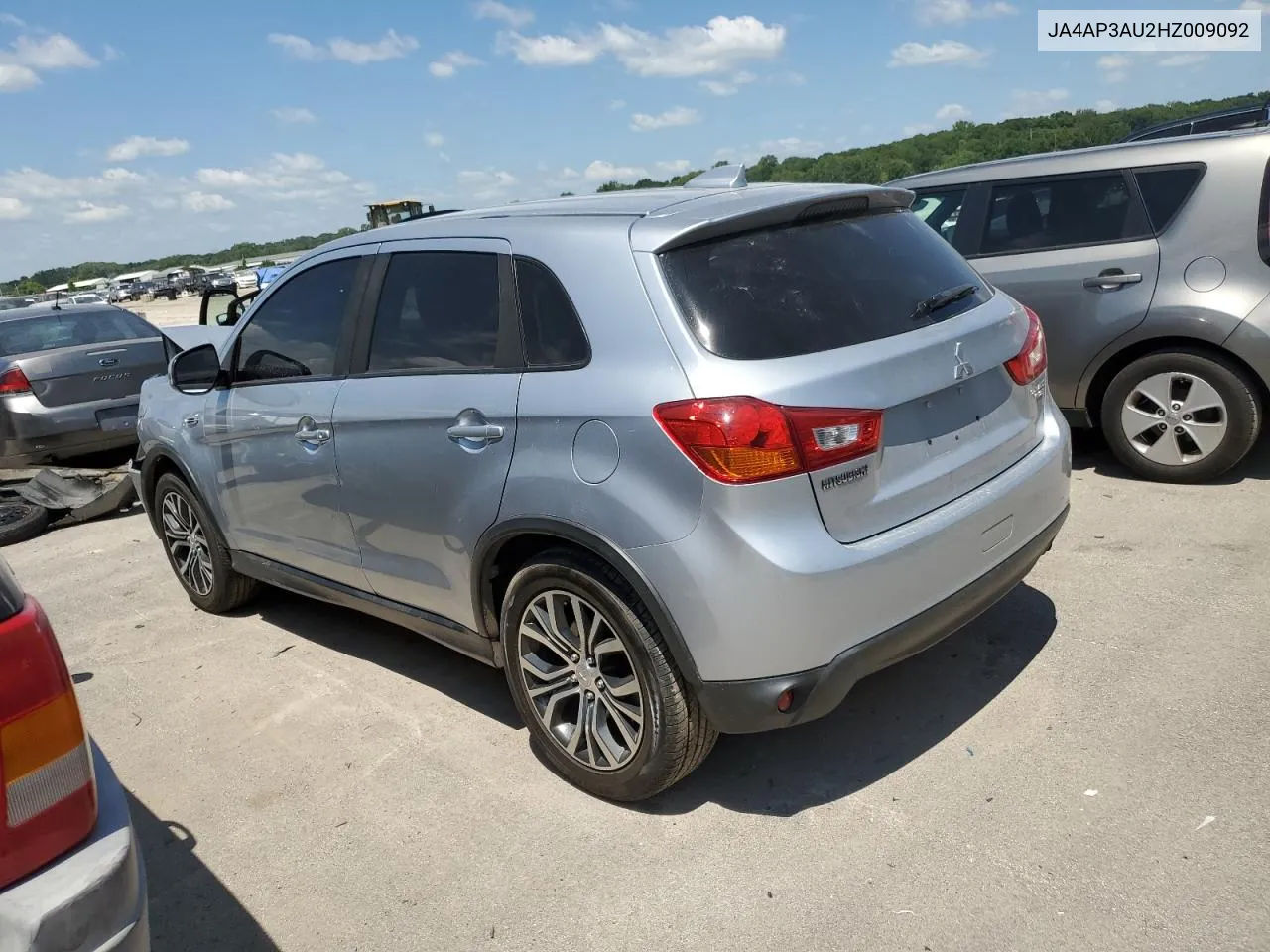 2017 Mitsubishi Outlander Sport Es VIN: JA4AP3AU2HZ009092 Lot: 63666984