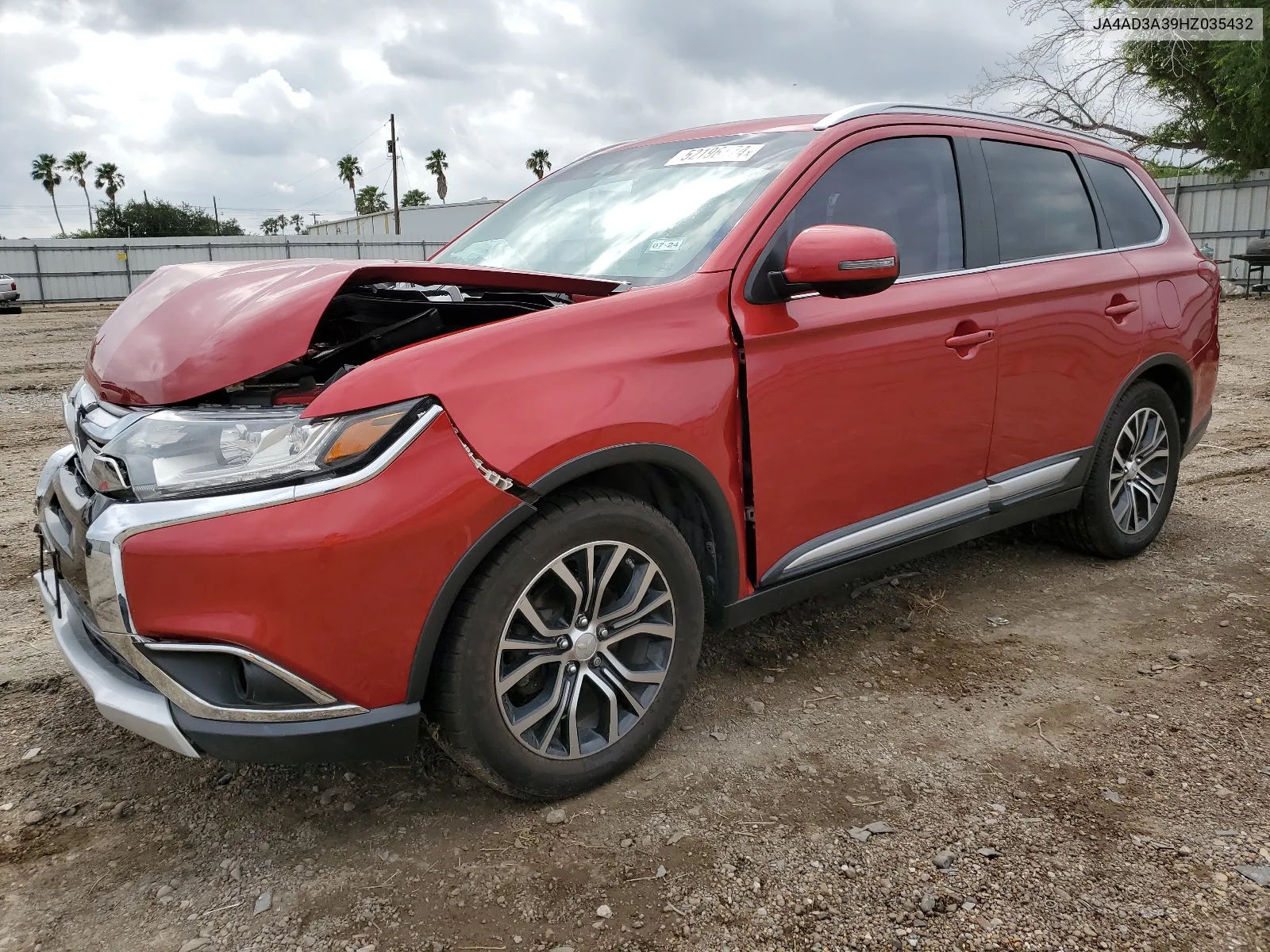 2017 Mitsubishi Outlander Se VIN: JA4AD3A39HZ035432 Lot: 65483914