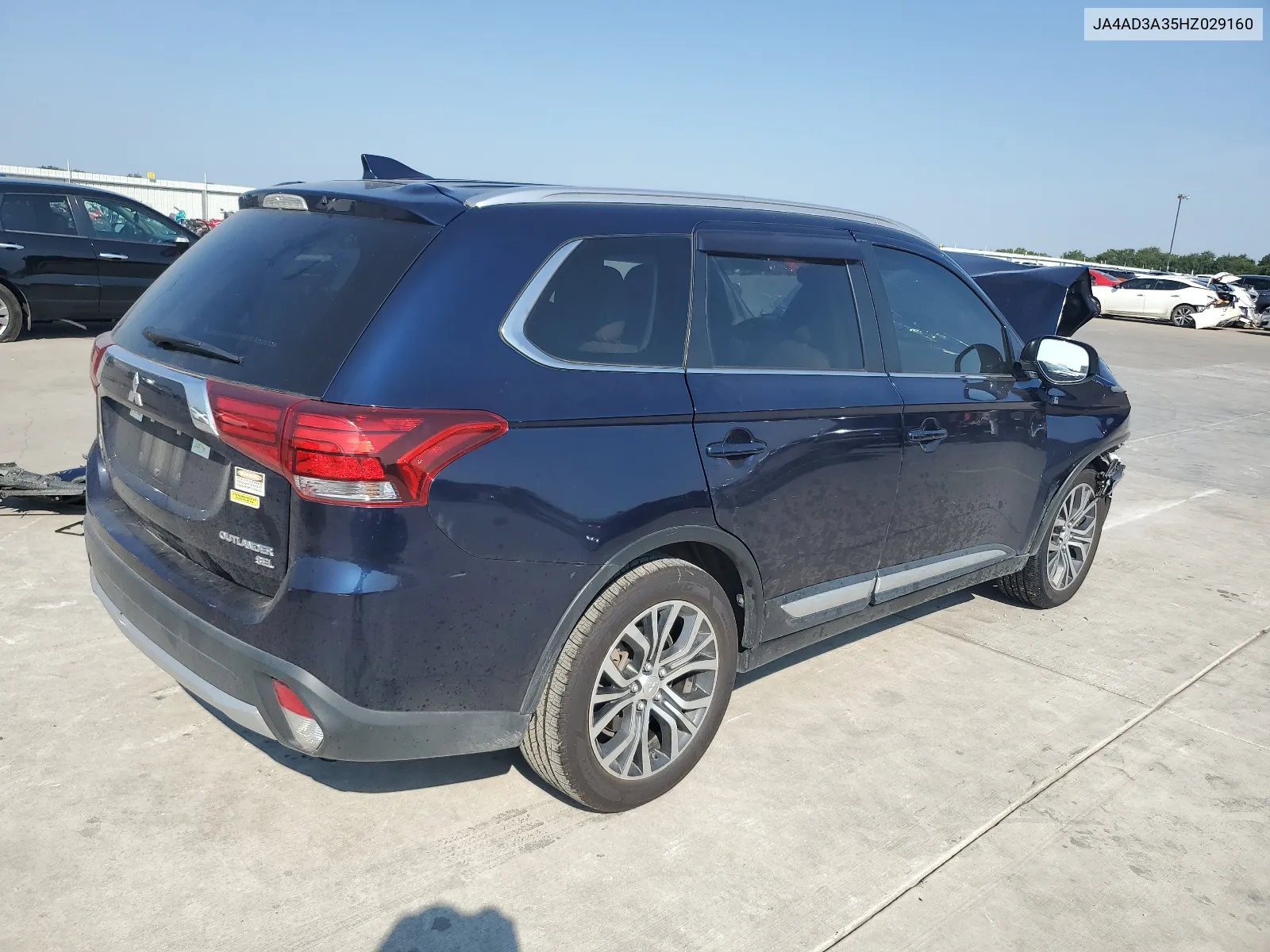 2017 Mitsubishi Outlander Se VIN: JA4AD3A35HZ029160 Lot: 66292114