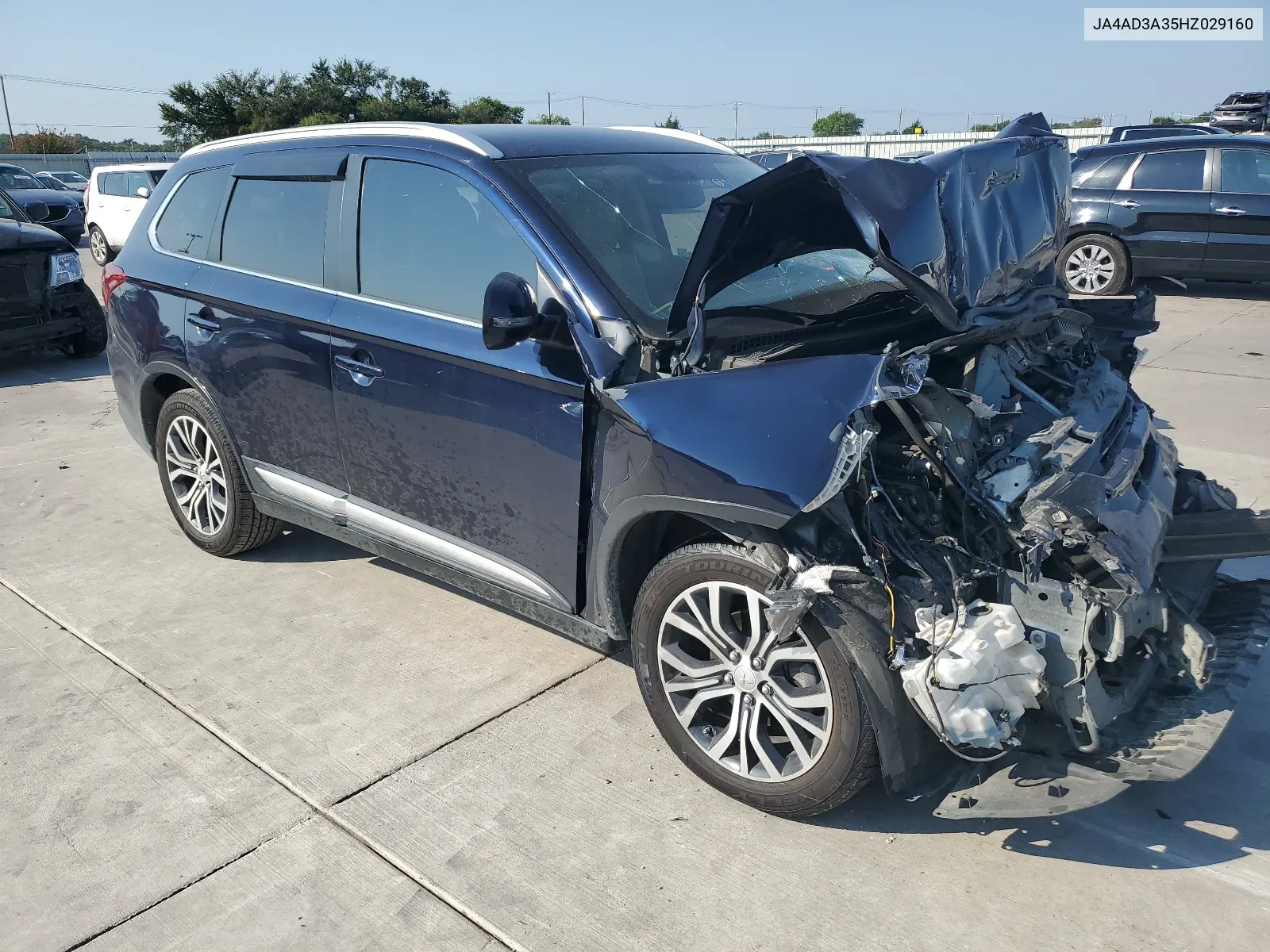 2017 Mitsubishi Outlander Se VIN: JA4AD3A35HZ029160 Lot: 66292114