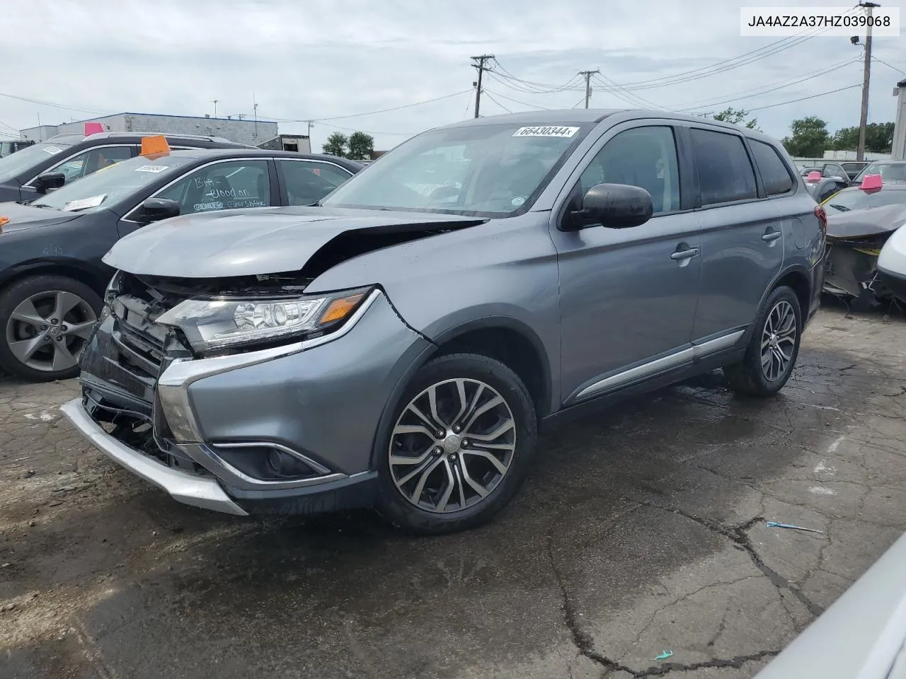 2017 Mitsubishi Outlander Es VIN: JA4AZ2A37HZ039068 Lot: 66430344