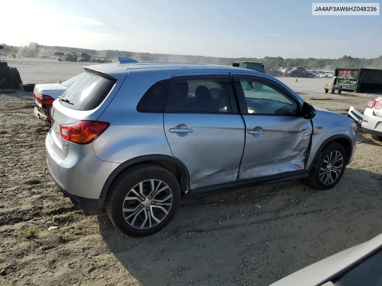 2017 Mitsubishi Outlander Sport Es VIN: JA4AP3AW6HZ048236 Lot: 67350664