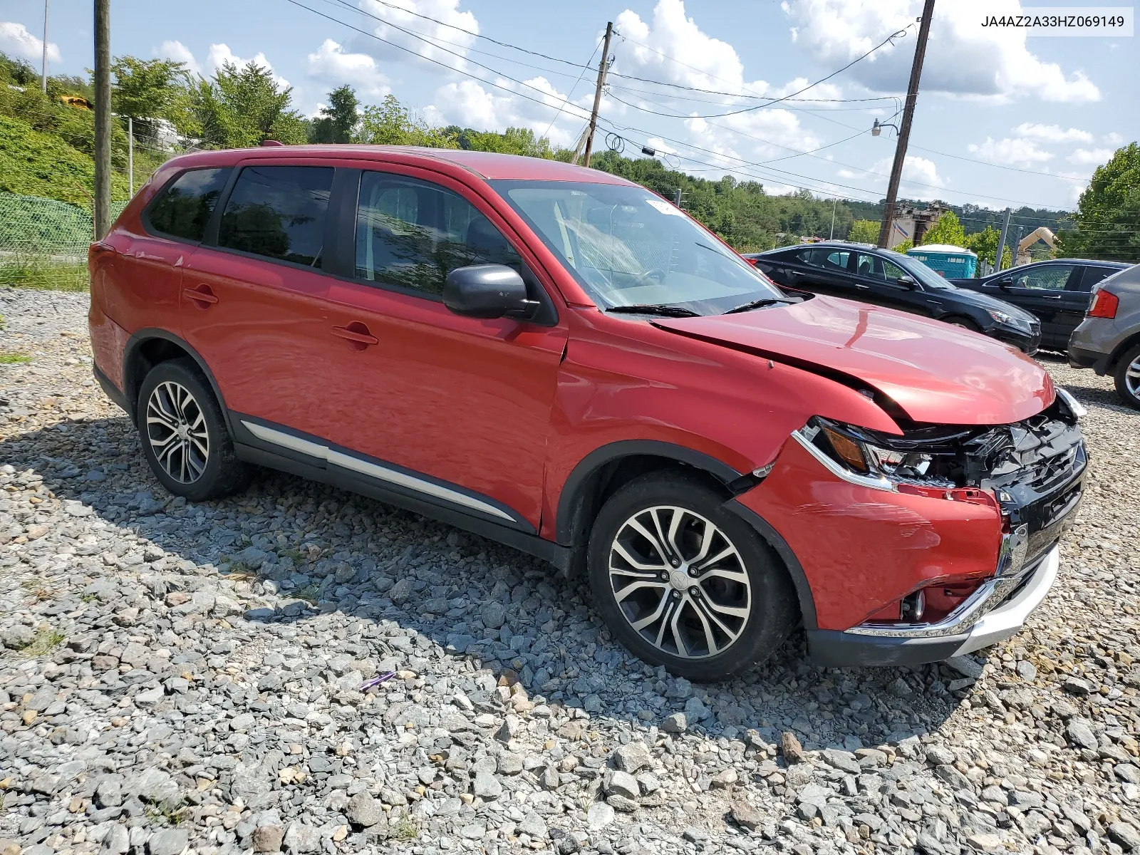 2017 Mitsubishi Outlander Es VIN: JA4AZ2A33HZ069149 Lot: 67549914