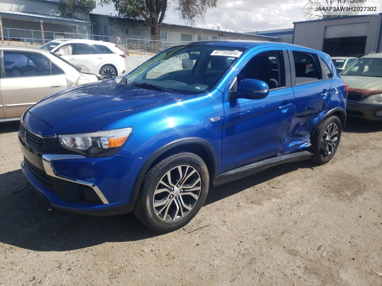 2017 Mitsubishi Outlander Sport Es VIN: JA4AP3AW9HZ027302 Lot: 67755904