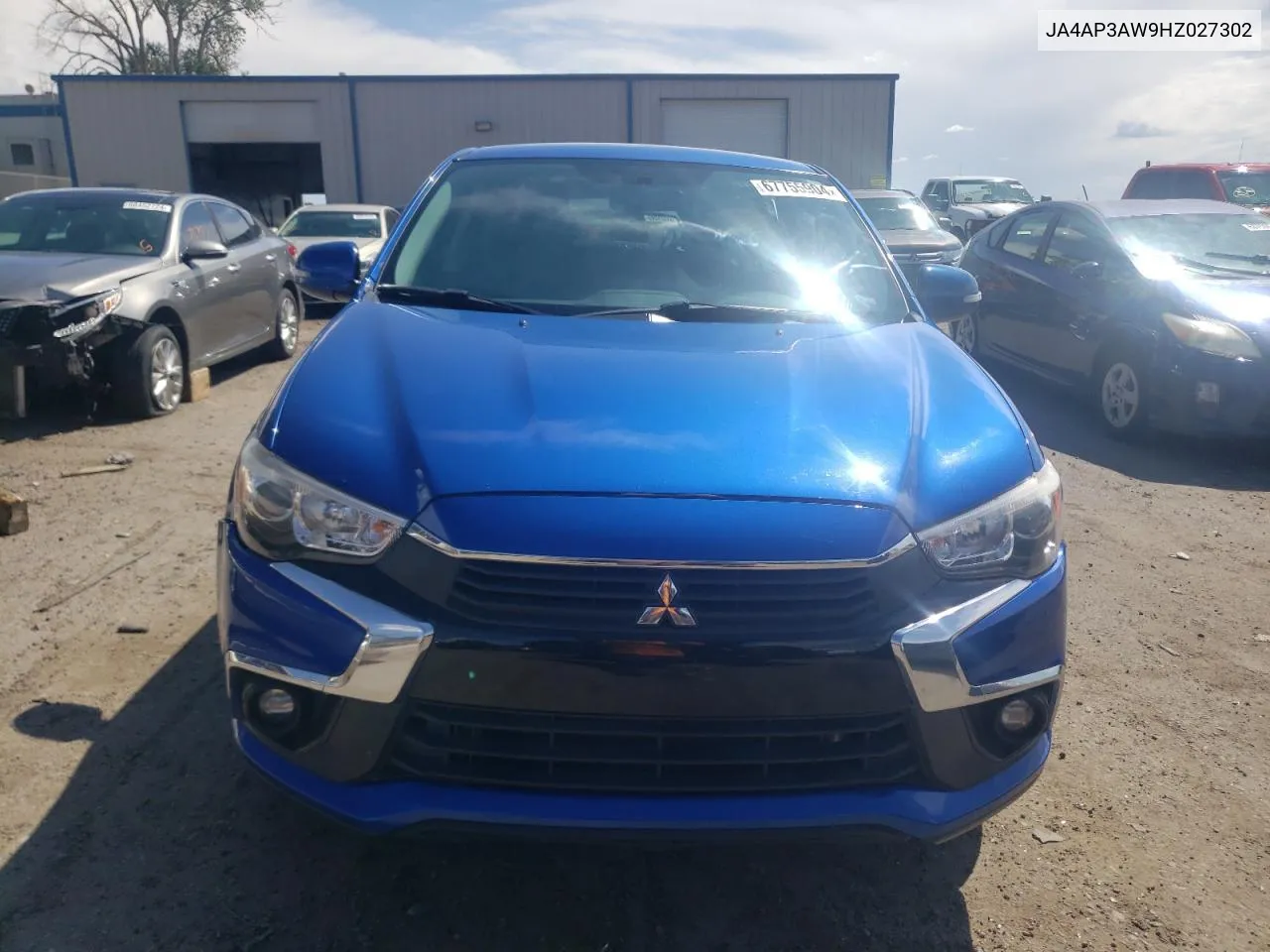 2017 Mitsubishi Outlander Sport Es VIN: JA4AP3AW9HZ027302 Lot: 67755904