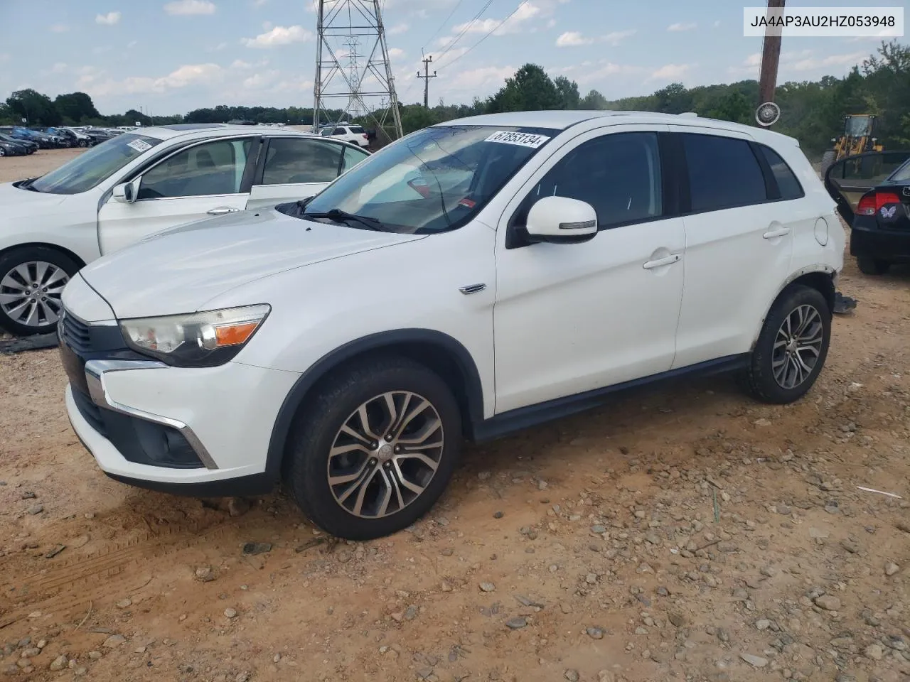 2017 Mitsubishi Outlander Sport Es VIN: JA4AP3AU2HZ053948 Lot: 67853134