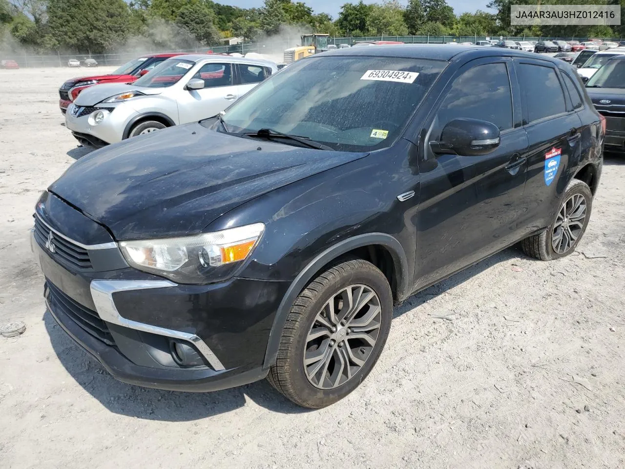 2017 Mitsubishi Outlander Sport Es VIN: JA4AR3AU3HZ012416 Lot: 69304924