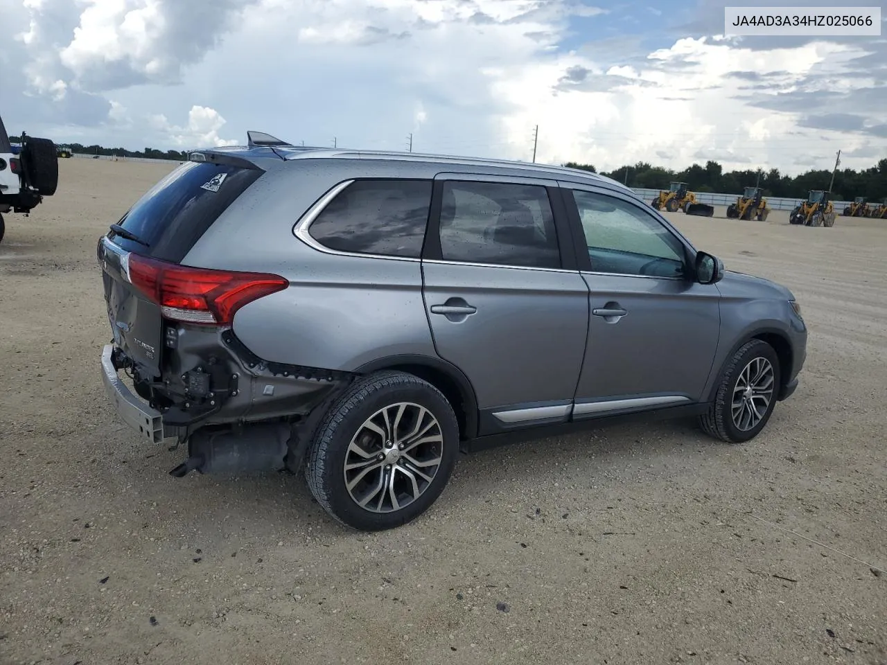 2017 Mitsubishi Outlander Se VIN: JA4AD3A34HZ025066 Lot: 69415214