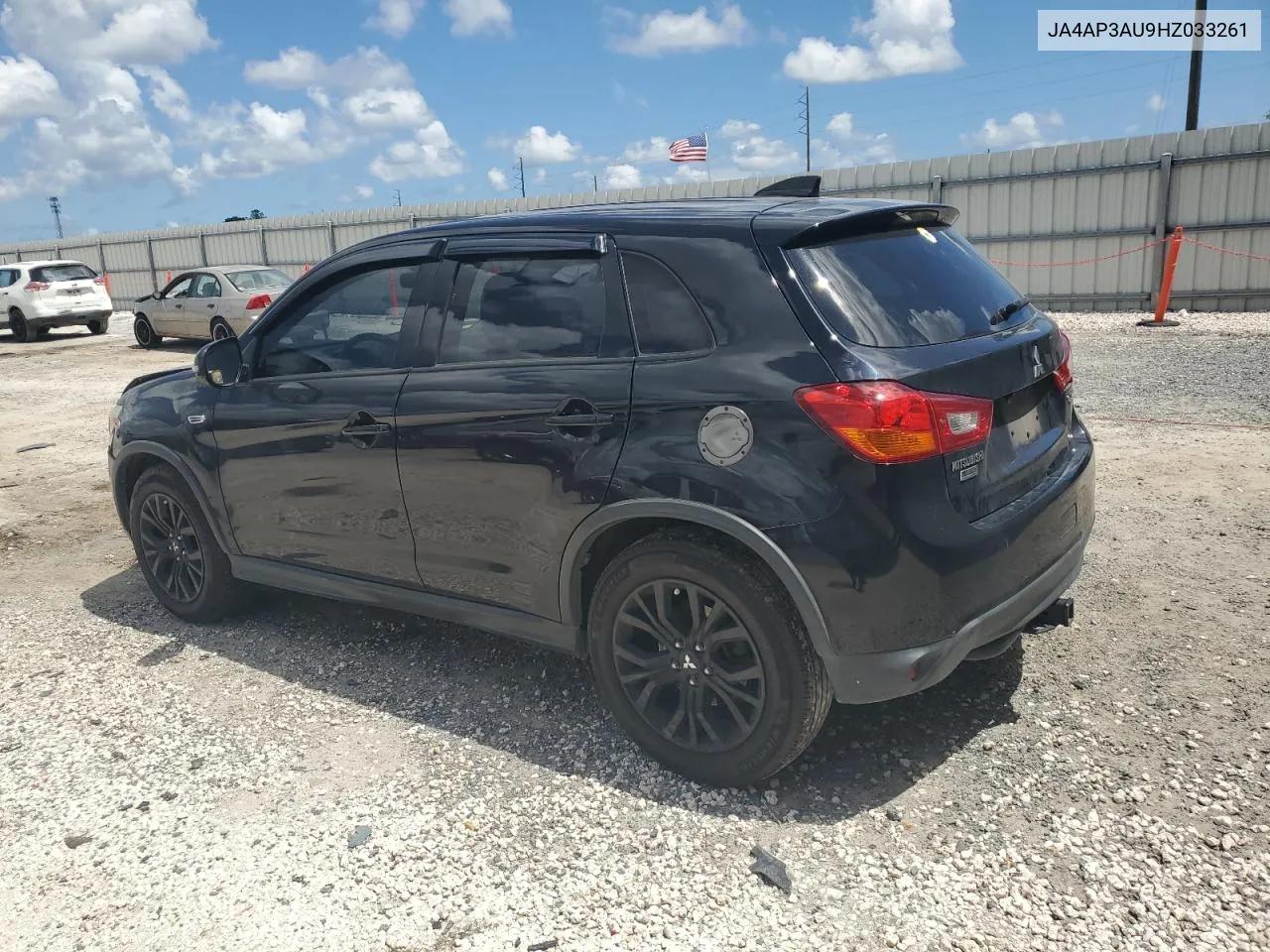 2017 Mitsubishi Outlander Sport Es VIN: JA4AP3AU9HZ033261 Lot: 69432484