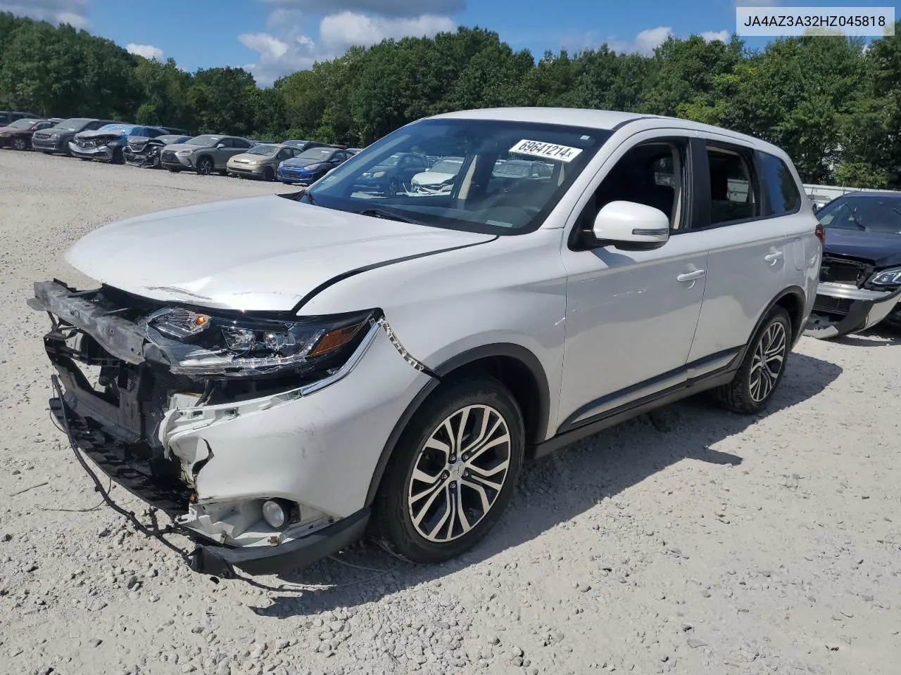 2017 Mitsubishi Outlander Se VIN: JA4AZ3A32HZ045818 Lot: 69641214