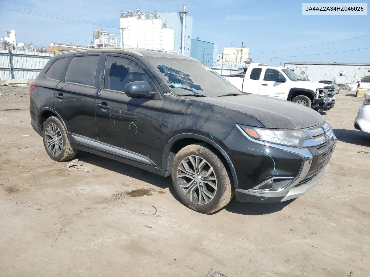 2017 Mitsubishi Outlander Es VIN: JA4AZ2A34HZ046026 Lot: 69715264