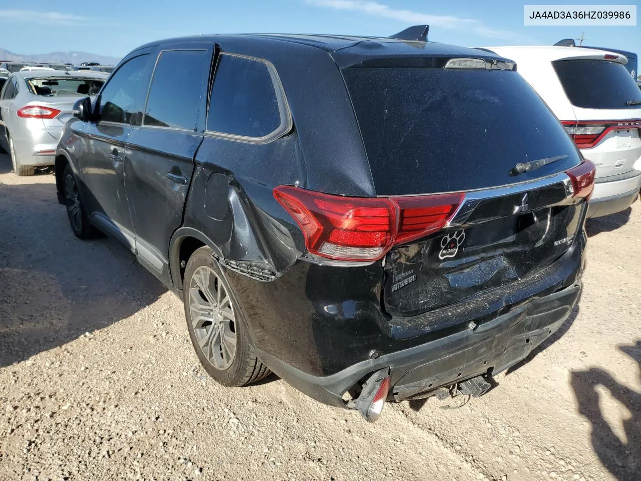 2017 Mitsubishi Outlander Se VIN: JA4AD3A36HZ039986 Lot: 69890874