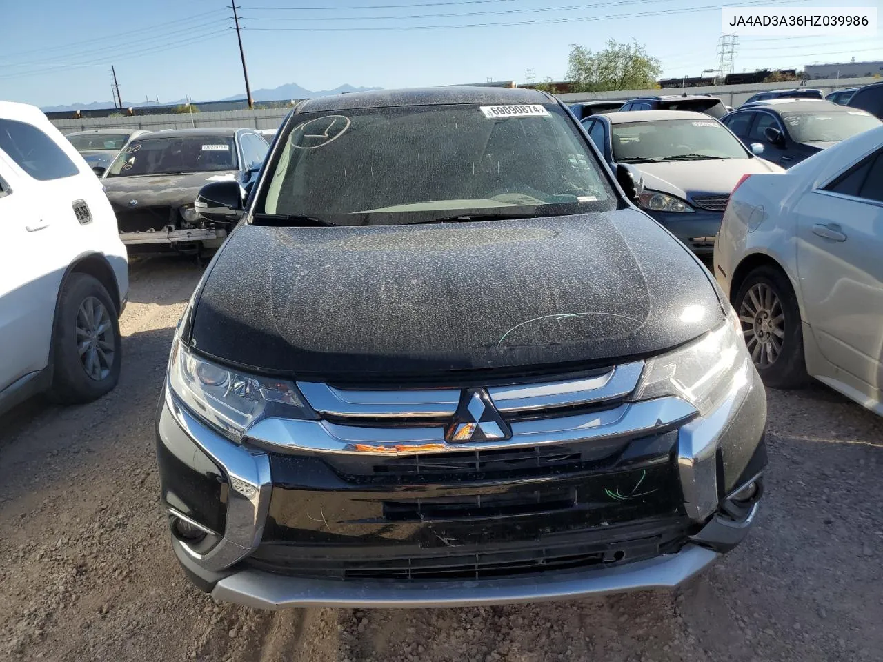 2017 Mitsubishi Outlander Se VIN: JA4AD3A36HZ039986 Lot: 69890874