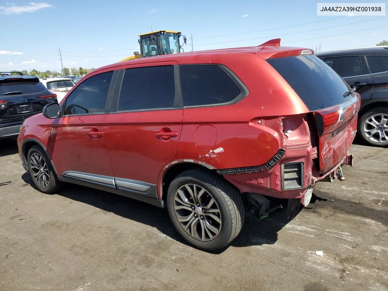 2017 Mitsubishi Outlander Es VIN: JA4AZ2A39HZ001938 Lot: 70000004