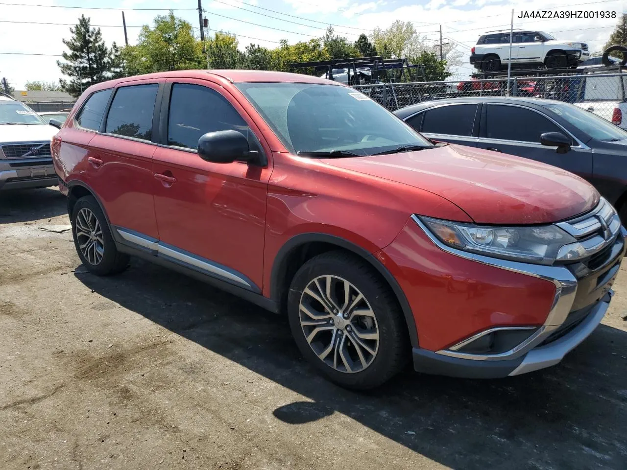 2017 Mitsubishi Outlander Es VIN: JA4AZ2A39HZ001938 Lot: 70000004